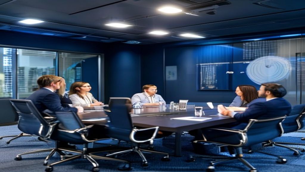 Professional consulting team in strategic planning session
